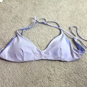 Purple billabong bathing suit top